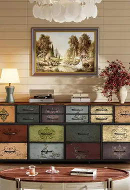 VASICAR 74.8 Inches W Dresser for Bedroom Wide TV Stand